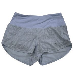 Lululemon Speed Up High Rise Lined Short 2.5" Inseam Gravel Dust Pastel Blue Siz